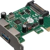 Контроллер Frime NEC720202 (ECF-PCIEtoUSB004.LP) PCI-E-2xUSB3.0 - 2