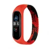 Ремінець BeCover Elastic Nylon Style для Xiaomi Mi Smart Band 5/Mi Smart Band 6 Size L Black/Red (706157) - 1