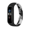 Ремінець BeCover Elastic Nylon Style для Xiaomi Mi Smart Band 5/Mi Smart Band 6 Size S Black/White (706136) - 1