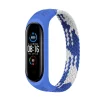 Ремешок BeCover Elastic Nylon Style для Xiaomi Mi Smart Band 5/Mi Smart Band 6 Size S Blue/White (706140) - 1