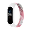 Ремінець BeCover Elastic Nylon Style для Xiaomi Mi Smart Band 5/Mi Smart Band 6 Size L Pink/White (706164) - 1