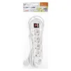 Фільтр живлення Emos (P1523R) з вимикачем, 5 розеток, 1.5мм2, 3м, White - 2