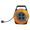 Подовжувач на котушці (P19510) 4 розетки, 10м, Black/Orange - 2