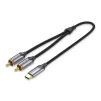 Кабель Vention USB Type-C - 2xRCA, 2 m, Silver (BGUHH) - 1