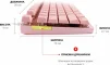 Клавіатура Motospeed K82 Outemu Red Pink (mtk82pmr) - 9