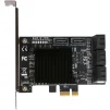 Плата расширения Frime (ECF-PCIEto8SATAIII001) PCI-E-8хSATAIII, 88SE9215 - 1