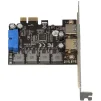 Плата розширення Frime (ECF-PCIEtoUSB006.LP) PCI-E to USB3.0 (2 порти) 3A/порт+19pin NEC720201 - 1