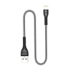 Кабель ColorWay USB-Lightning, braided cloth, 3А, 1м, Gray (CW-CBUL041-GR) - 2