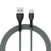 Кабель ColorWay USB-USB-C, braided cloth, 3А, 1м, Gray (CW-CBUC041-GR) - 3