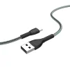 Кабель ColorWay USB-MicroUSB, braided cloth, 3А, 1м, Gray (CW-CBUM041-GR) - 4