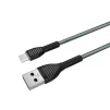 Кабель ColorWay USB-MicroUSB, braided cloth, 3А, 1м, Gray (CW-CBUM041-GR) - 7