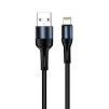 Кабель ColorWay USB-Lightning, nylon, 2.4А, 1м, Black (CW-CBUL045-BK) - 1