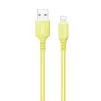 Кабель ColorWay USB-Lightning, soft silicone, 2.4А, 1м, Yellow (CW-CBUL043-Y) - 2