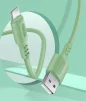 Кабель ColorWay USB-Lightning, soft silicone, 2.4А, 1м, Green (CW-CBUL042-GR) - 3