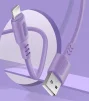Кабель ColorWay USB-Lightning, soft silicone, 2.4А, 1м, Purple (CW-CBUL044-PU) - 5