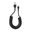 Кабель ColorWay USB-microUSB, spiral, 2.4А, 1м, Black (CW-CBUM051-BK) - 1