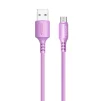 Кабель ColorWay USB - micro USB (M/M), soft silicone, 2.4 А, 1 м, Purple (CW-CBUM044-PU) - 2