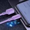 Кабель ColorWay USB - micro USB (M/M), soft silicone, 2.4 А, 1 м, Purple (CW-CBUM044-PU) - 6