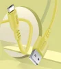 Кабель ColorWay USB-microUSB, soft silicone, 2.4А, 1м, Yellow (CW-CBUM043-Y) - 4