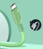 Кабель ColorWay USB-microUSB, soft silicone, 2.4А, 1м, Green (CW-CBUM042-GR) - 2