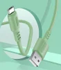 Кабель ColorWay USB-microUSB, soft silicone, 2.4А, 1м, Green (CW-CBUM042-GR) - 4