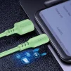 Кабель ColorWay USB-microUSB, soft silicone, 2.4А, 1м, Green (CW-CBUM042-GR) - 5