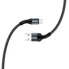 Кабель ColorWay USB-microUSB, nylon, 2.4А, 1м, Black (CW-CBUM045-BK) - 4