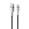 Кабель ColorWay USB-microUSB, head metal, 2.4А, 1м, Black (CW-CBUM046-BK) - 1