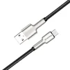 Кабель ColorWay USB-microUSB, head metal, 2.4А, 1м, Black (CW-CBUM046-BK) - 2