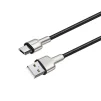 Кабель ColorWay USB-microUSB, head metal, 2.4А, 1м, Black (CW-CBUM046-BK) - 3