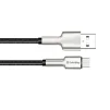 Кабель ColorWay USB-microUSB, head metal, 2.4А, 1м, Black (CW-CBUM046-BK) - 5