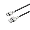 Кабель ColorWay USB-USB Type-C, head metal, 2.4А, 1м, Black (CW-CBUC046-BK) - 4