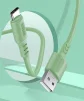 Кабель ColorWay USB - USB Type-C (M/M), soft silicone, 2.4 А, 1 м, Green (CW-CBUC042-GR) - 6