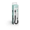Кабель ColorWay USB-USB Type-C, spiral, 2.4А, 1м, Black (CW-CBUC051-BK) - 4