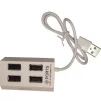 Концентратор USB 2.0 Atcom TD4004 4хUSB2.0 White (AT10724) - 1