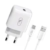 Зарядний пристрій SkyDolphin SC22ET (1USB, 2.1A) White (MZP-000159) + кабель Type-C - 1