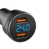 Автомобільний зарядний пристрій SkyDolphin SZ05 Aluminium Double QC3.0 (2USB, 3.1A) Black (AZP-000084) - 2