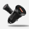 Автомобільний зарядний пристрій SkyDolphin SZ10 QC3.0 (1USB, 3.1A) Black (AZP-000086) - 2