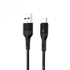 Кабель SkyDolphin S06T LED Smart Power USB - Type-C 1м, Black (USB-000557) - 1