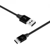 Кабель SkyDolphin S55T Neylon USB-Type-C 1м, Black (USB-000436) - 2