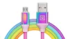 Кабель REAL-EL Premium Rainbow USB-microUSB 1m (EL123500052) - 1