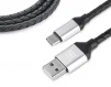 Кабель REAL-EL Premium Leather USB-USB Type C 1m, Black (EL123500049) - 6