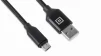 Кабель REAL-EL Premium Fabric USB-microUSB 2m, Black (EL123500048) - 3