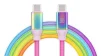Кабель REAL-EL Premium Rainbow USB Type C-USB Type C 1m (EL123500053) - 1