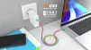 Кабель REAL-EL Premium Rainbow USB Type C-USB Type C 1m (EL123500053) - 8