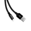 Кабель COLORWAY USB to Type-C 2.4A 25 см Black (CW-CBUC048-BK) - 3