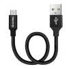 Кабель ColorWay USB-microUSB 2.4А, 0.25м, Black (CW-CBUM048-BK) - 3