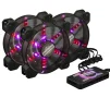 Набор Frime RGB-вентиляторов + Fun hub + ДУ Frime Iris Flicker KIT (IRISFLICKERKIT) - 1