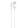 Кабель Grand-X USB-Lightning, 1м, Cu, 2,1A, White (PL01W) - 1