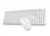 Комплект (клавіатура, мишка) бездротовий A4Tech FG1012 White USB - 4